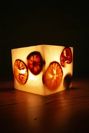 Vela Luminária de Laranja M