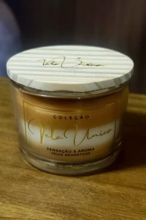 Vela Única Duo Caramelo